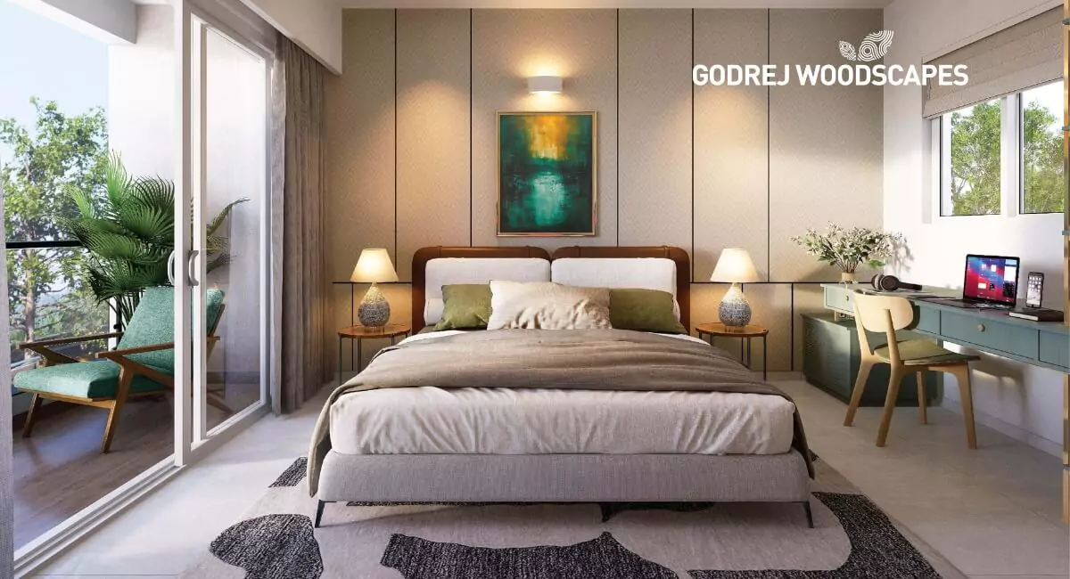 godrej woodscapes bed room